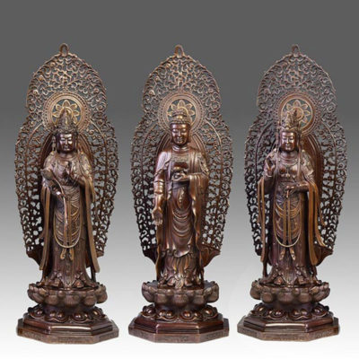 Bô tượng Tây Phương Tam Thánh- Cửa hàng Phật giáo Pháp Duyên