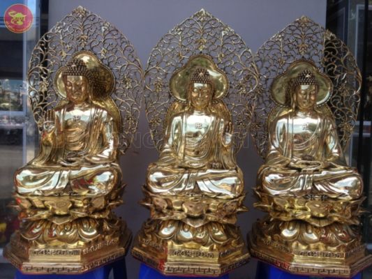 Tượng Tam Thế Phật bằng đồng - Nguồn tổng hợp
