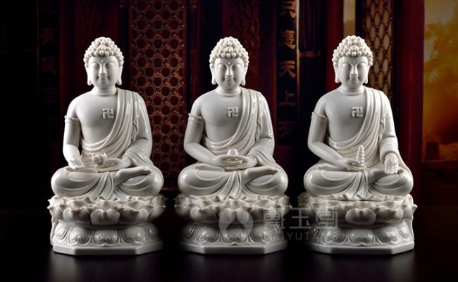 Tượng Tam Thế Phật bằng sứ - Nguồn tổng hợp