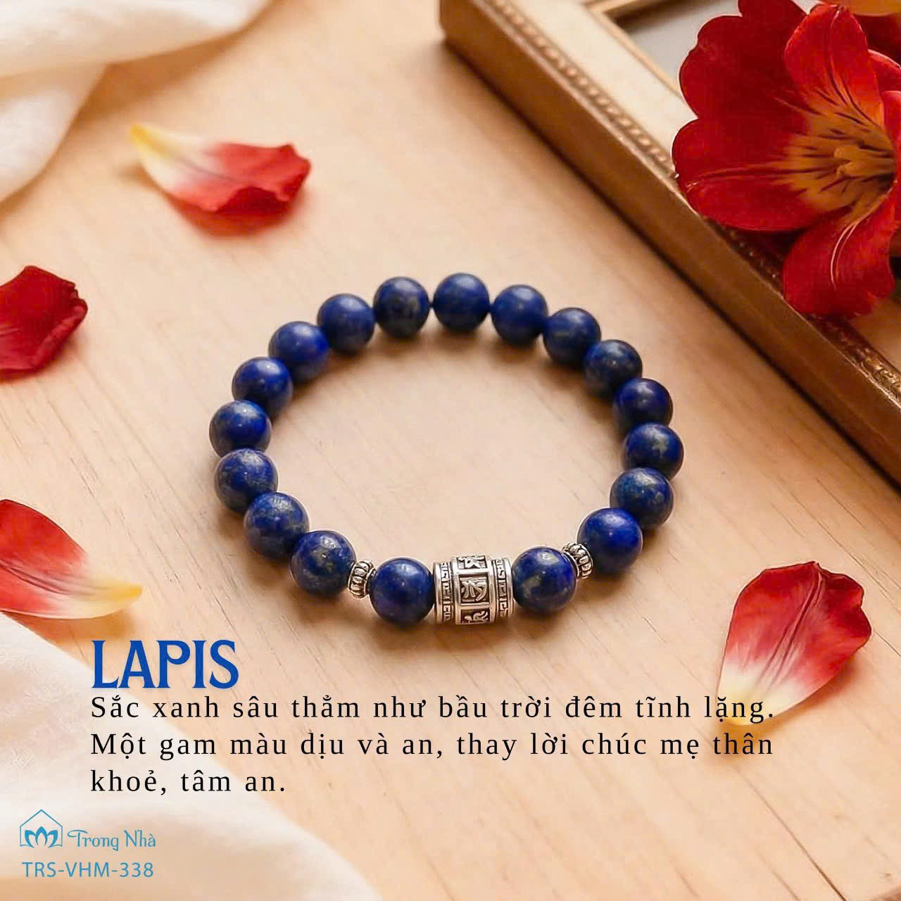 Vòng đá Lapis mix charm Om mani padme hum - xh1 1 338 78575b4d22e2467396404edf7dd8428c