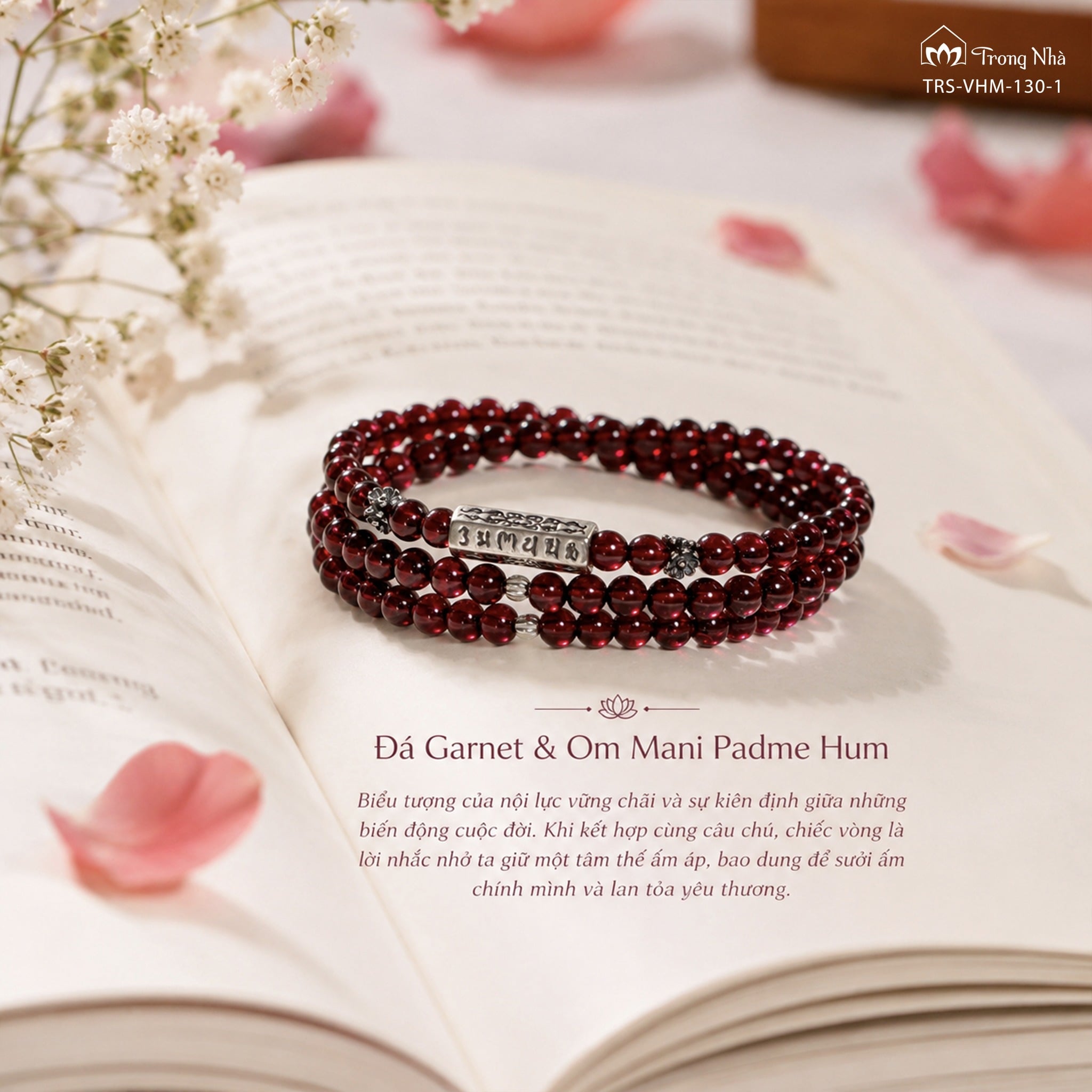 Vòng tay Hạnh Phúc - Đá garnet 4 li cuốn 3 mix charm Om mani padme hum ( VHM 130-1 ) 1 696938028 1290328786554846 3868069408137105057 n 334938cd65e34f4d9b46faaa95d5de09