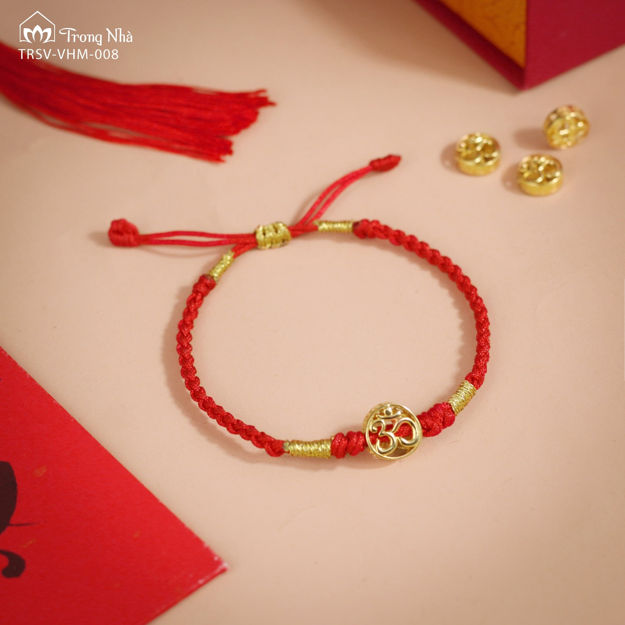Vòng tết dây charm Om Vàng khắc Kim Tiền 10K (TRSV VHM 008) 2 img 2359 eaa876366a0d480aa06f1d6397b7daba