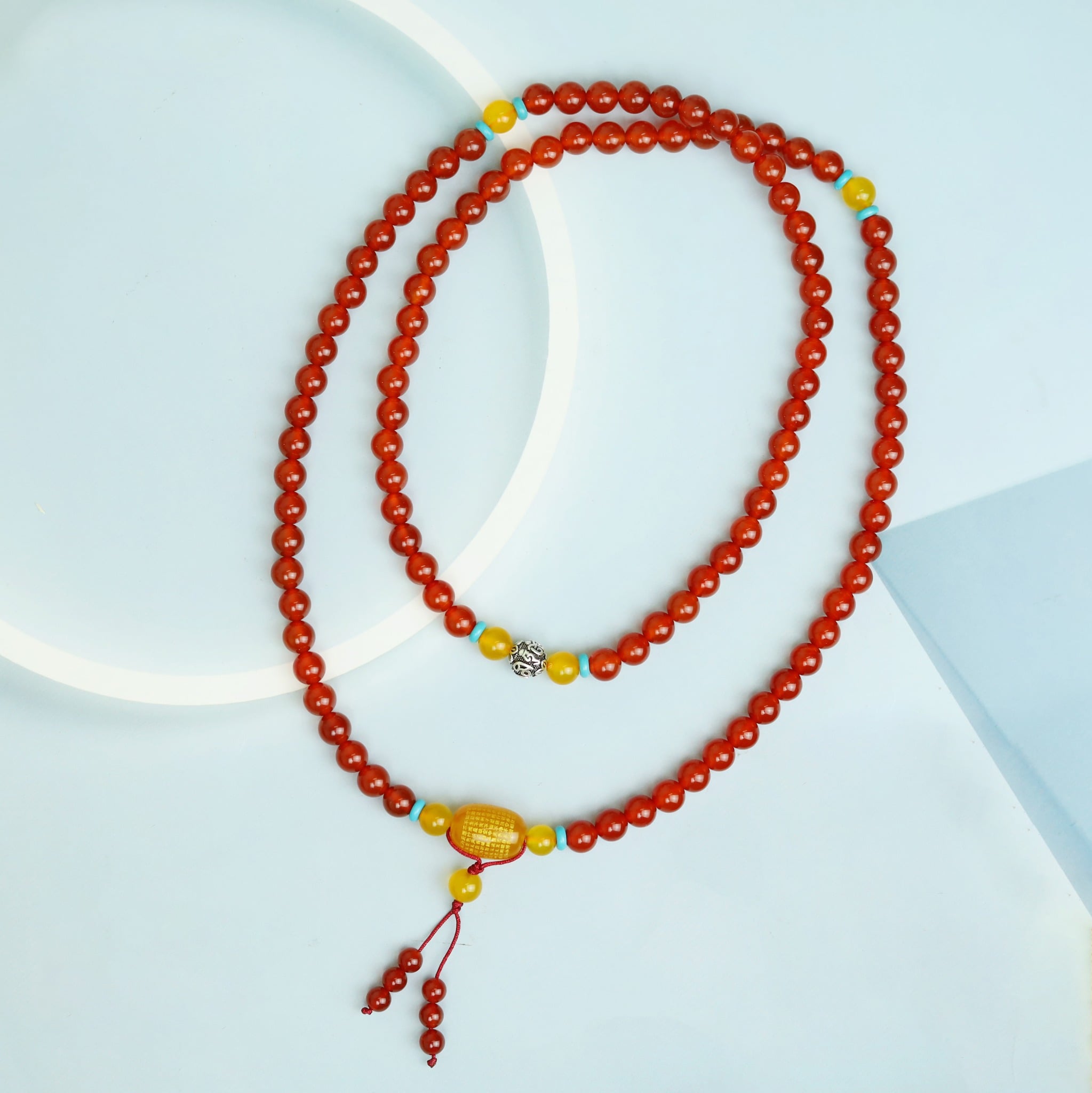 Tràng hạt 108 hạt Mã Não 8 li (dây dù) mix lu Bát Nhã Tâm Kinh và charm bạc Om Mani Padme Hum (TRS VHM 120 1) 1 img 9362 copy 1f7c6bfde3a844d7ab3e24c9a685bf84